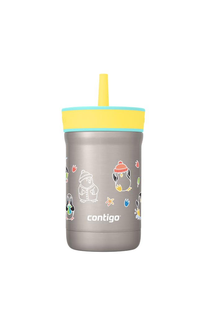 Kids Leighton Spill-Proof Stainless Steel Tumbler with Straw, 12oz K6