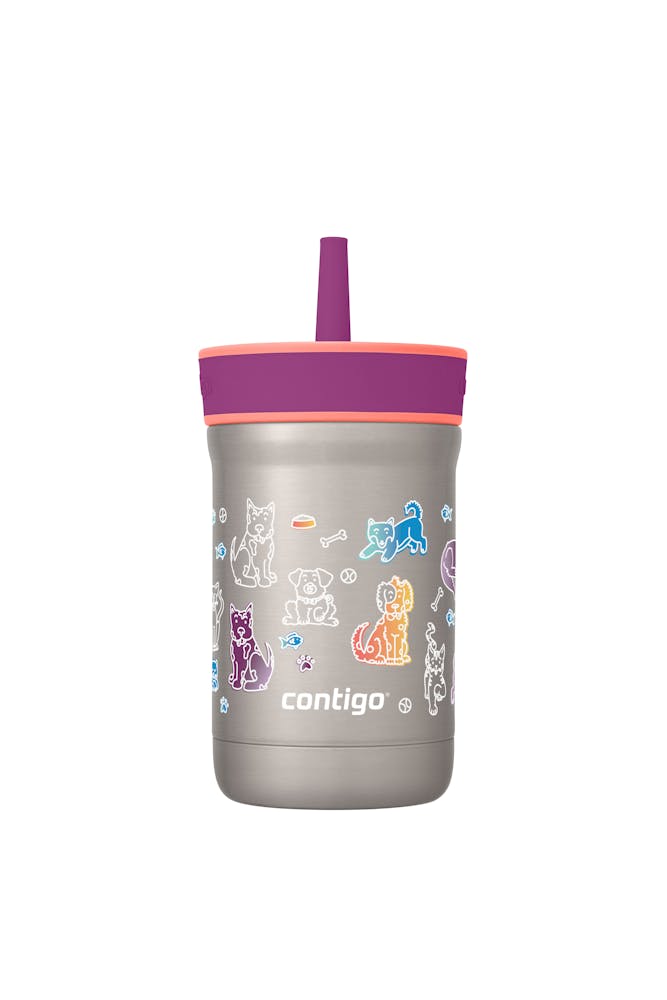 Kids Leighton Spill-Proof Stainless Steel Tumbler with Straw, 12oz K6